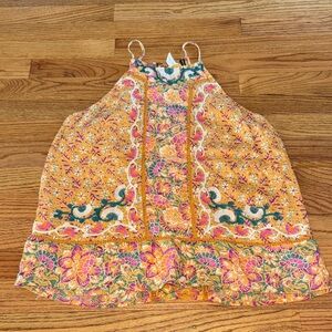 Anthropologie Multicolor Embroidered Top